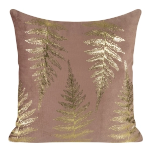 Poszewka dekoracyjna velvet 45x45 ciemno różowo złota Miranda  + wypełnienie