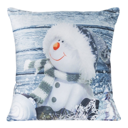 Poszewka dekoracyjna świąteczna 40x40 z bałwankiem Jingle