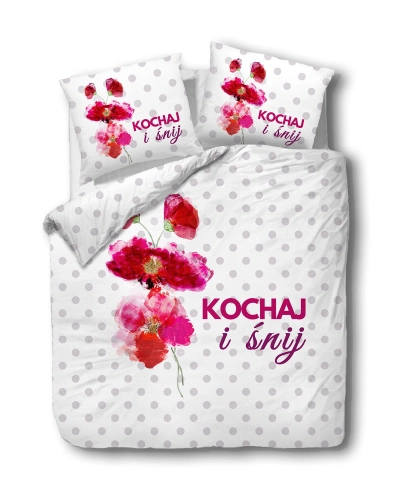 Pościel bawełniana 200x220 Kochaj i Śnij