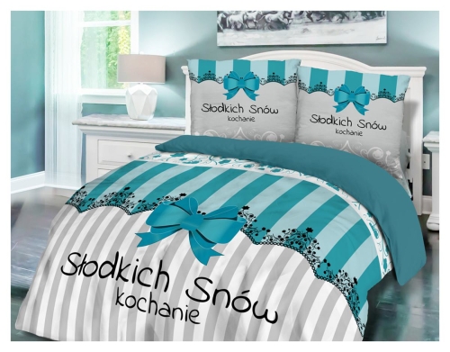 Pościel bawełniana 200x220 Słodkich Snów Kochanie