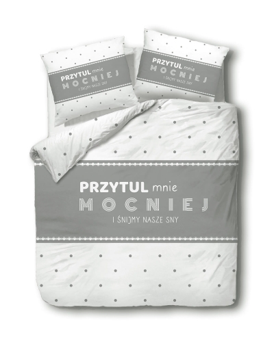 Pościel bawełniana 200x220 Przytul Mnie Mocniej