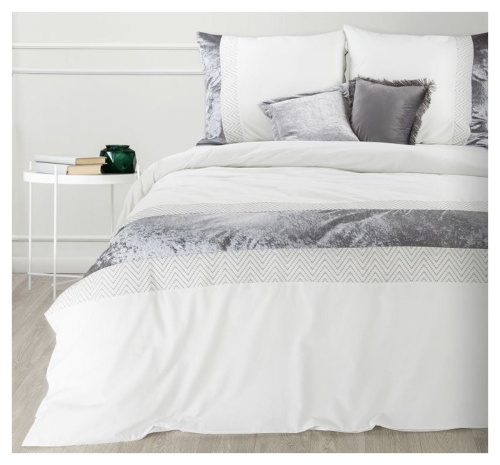 Ekskluzywna pościel biała 160x200 Elina