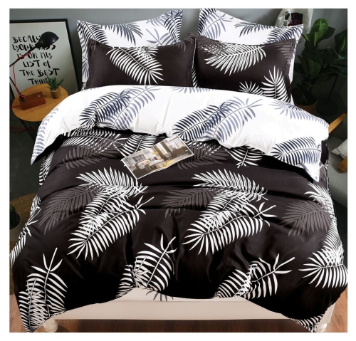 Komplet pościeli dwustronnej 200x220 w liście