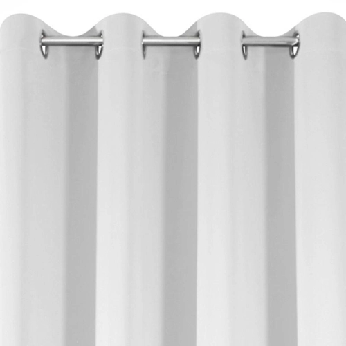 Zasłona 135x250 biała przelotki