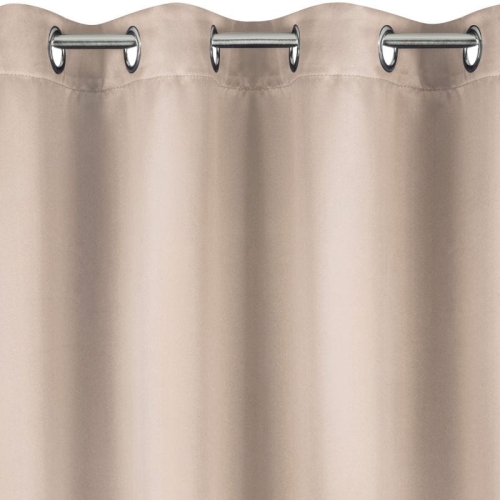 Zasłona 135x250 pudrowa przelotki