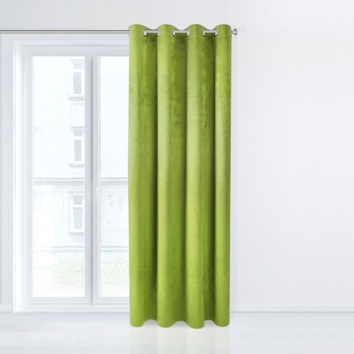 Zasłona 140x250 oliwkowa przelotki