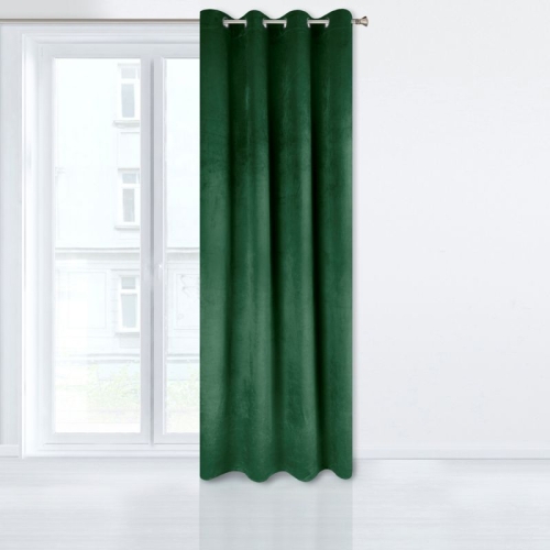 Zasłona 140x250 zielona przelotki