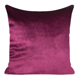 Poszewka dekoracyjna velvet  45x45 amarantowa  + wypełnienie