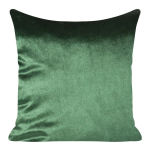Poszewka dekoracyjna velvet  45x45 ciemno zielona  + wypełnienie