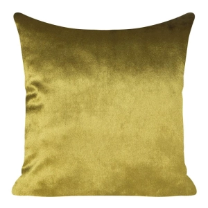 Poszewka dekoracyjna velvet  45x45 musztardowa + wypełnienie