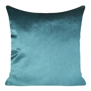 Poszewka dekoracyjna velvet  45x45 turkusowa + wypełnienie