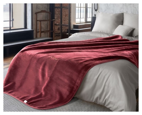 Koc 220x240 bordowy Pierre Cardin