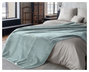 Koc 220x240 niebieski Pierre Cardin