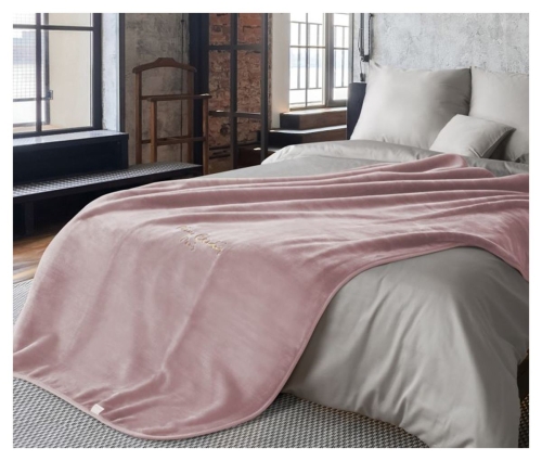 Koc 220x240 pudrowy Pierre Cardin