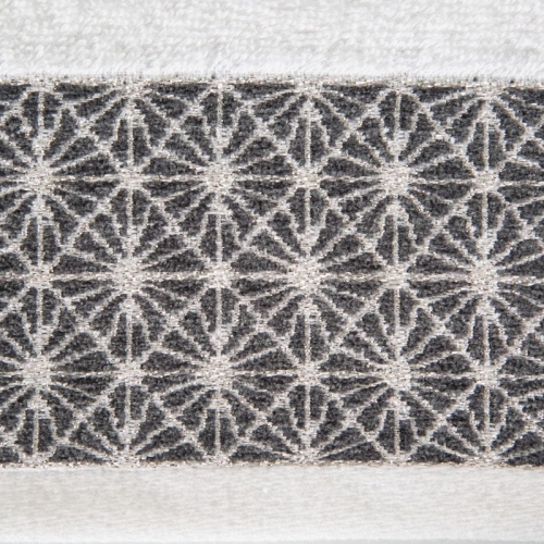 Ręcznik 50x90 Brenda biały z bordiurą