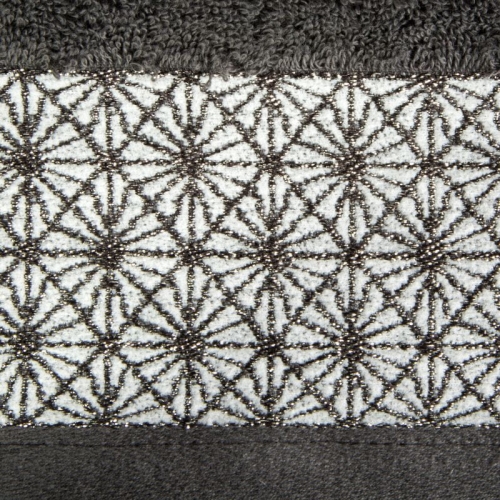 Ręcznik 70x140 stalowy z bordiurą