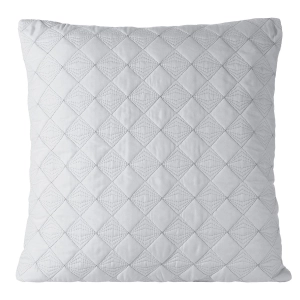Poszewka dekoracyjna srebrna 45x45 RICKY + wypełnienie 