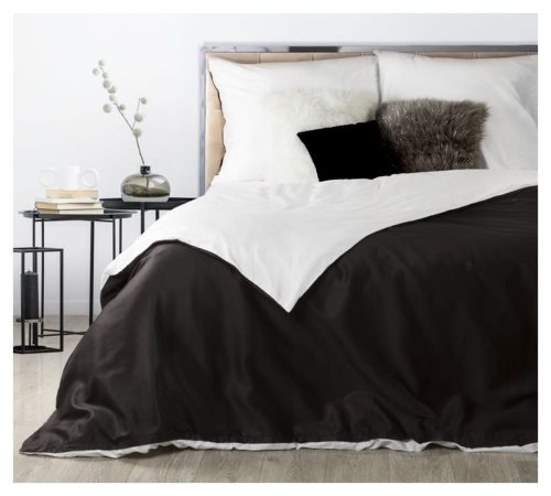 Ekskluzywna pościel biało czarna 220x200