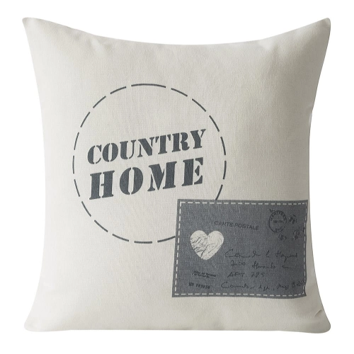 Poszewka dekoracyjna 40x40 z napisem Country Home