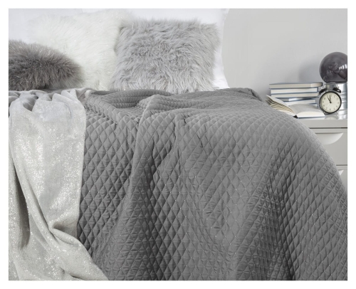 Narzuta dekoracyjna 170x210 stalowa Galia 