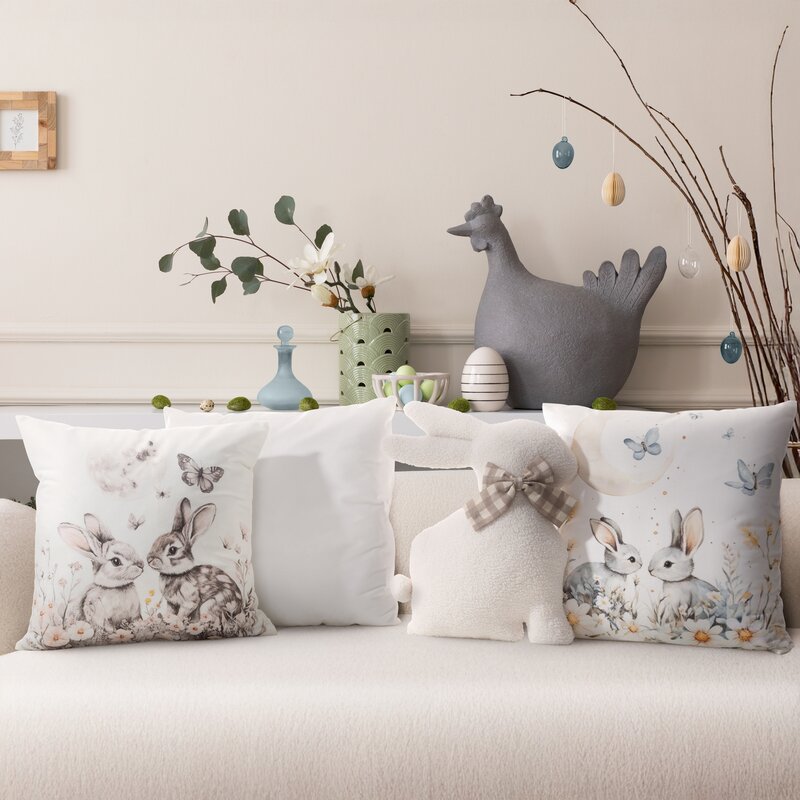 Poszewki wielkanocne – małe dodatki, wielki efekt w świątecznej aranżacji wnętrza